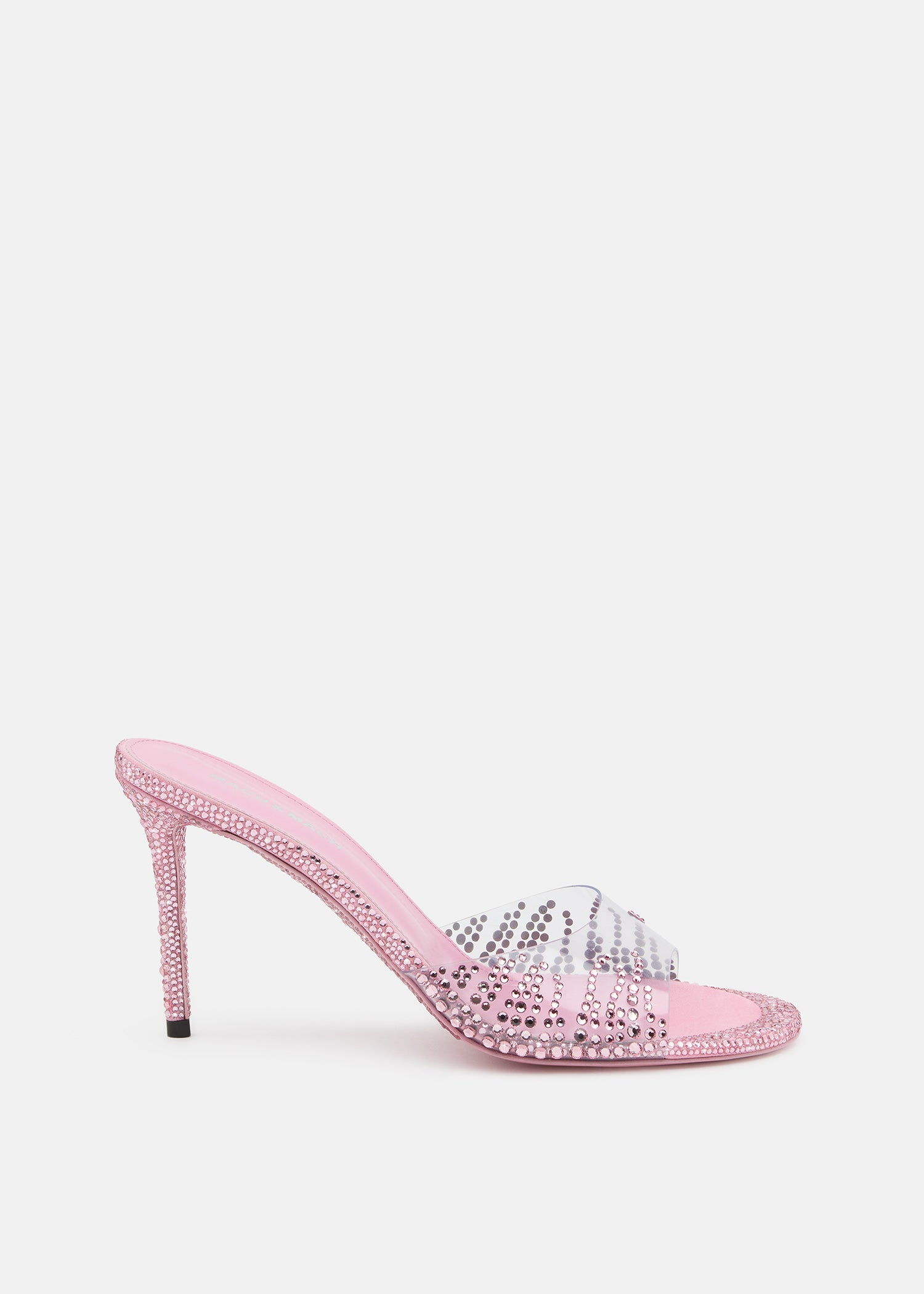 Crystal Flame Round Toe Mules