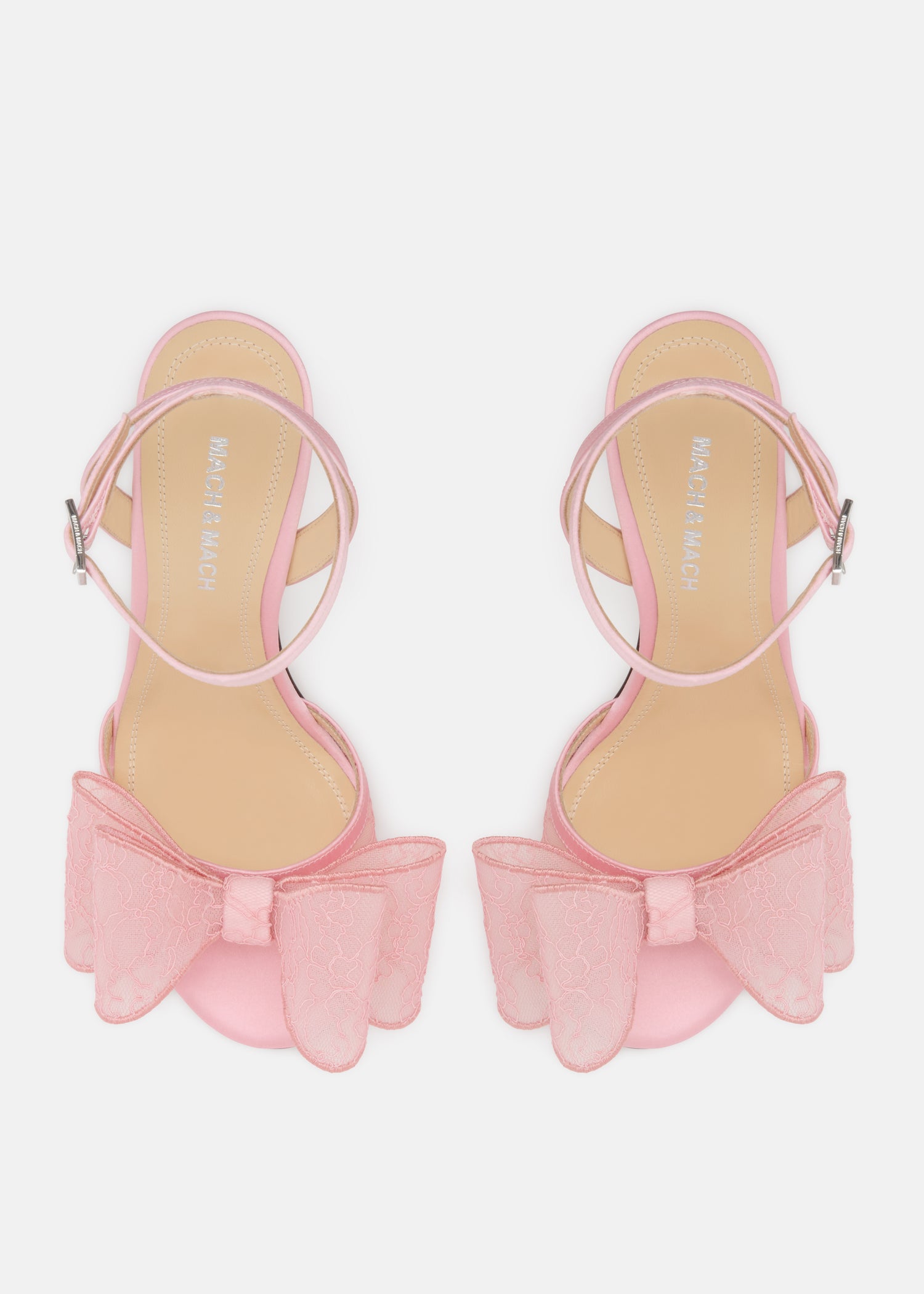 Le Cadeau Pink Lace Sandals