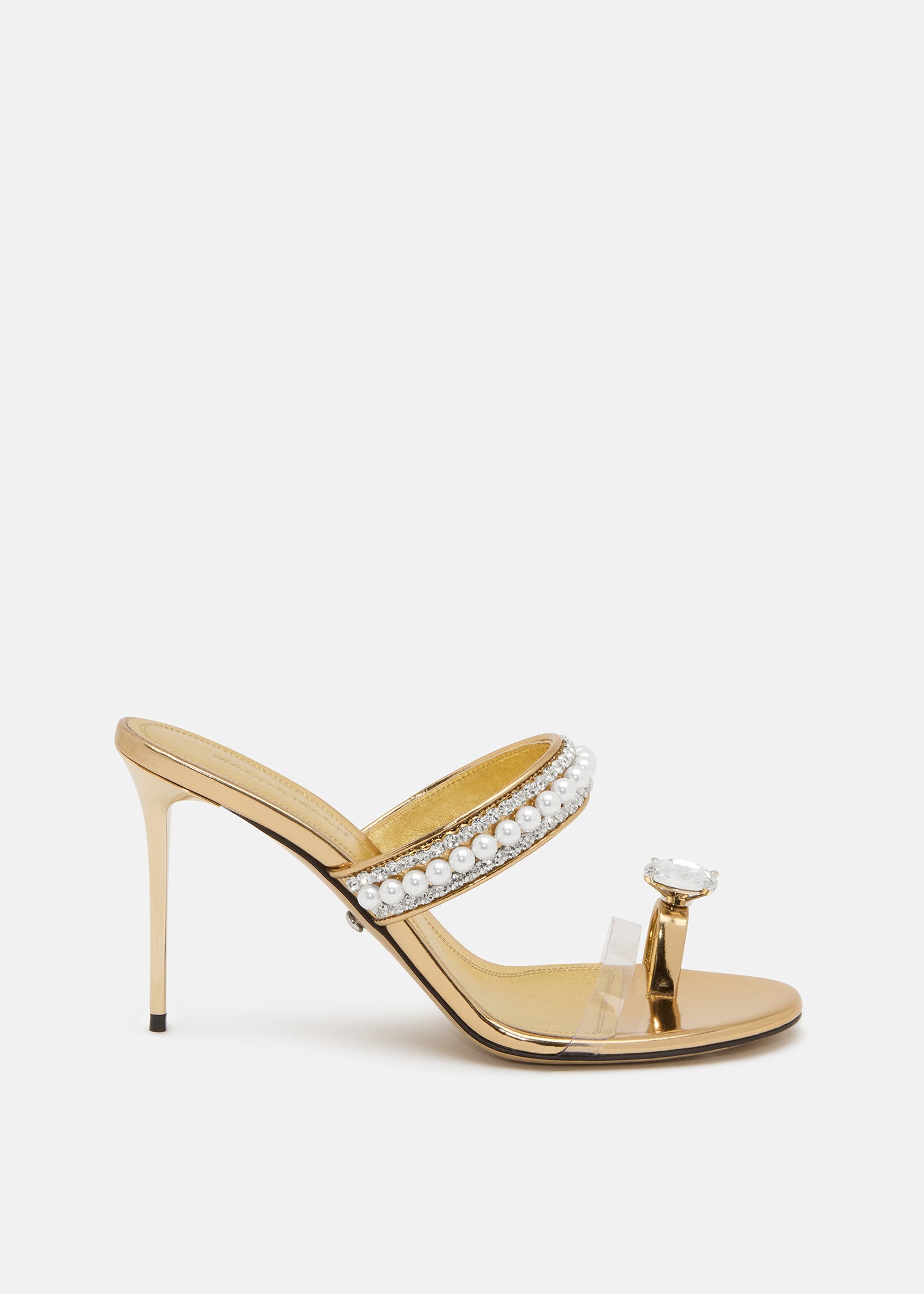 Diamond Of Elizabeth Ring Toe Leather Mules
