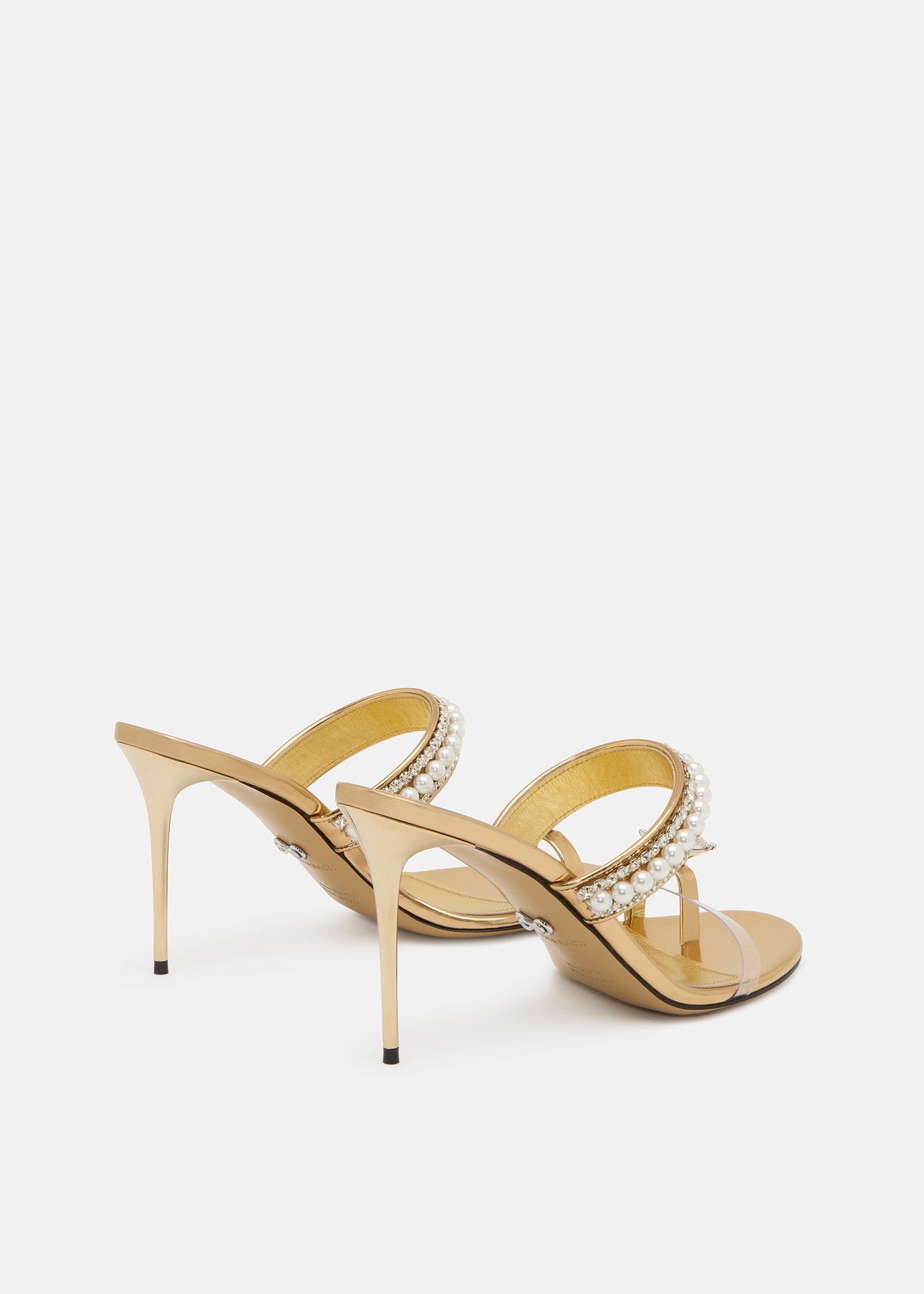 Diamond Of Elizabeth Ring Toe Leather Mules