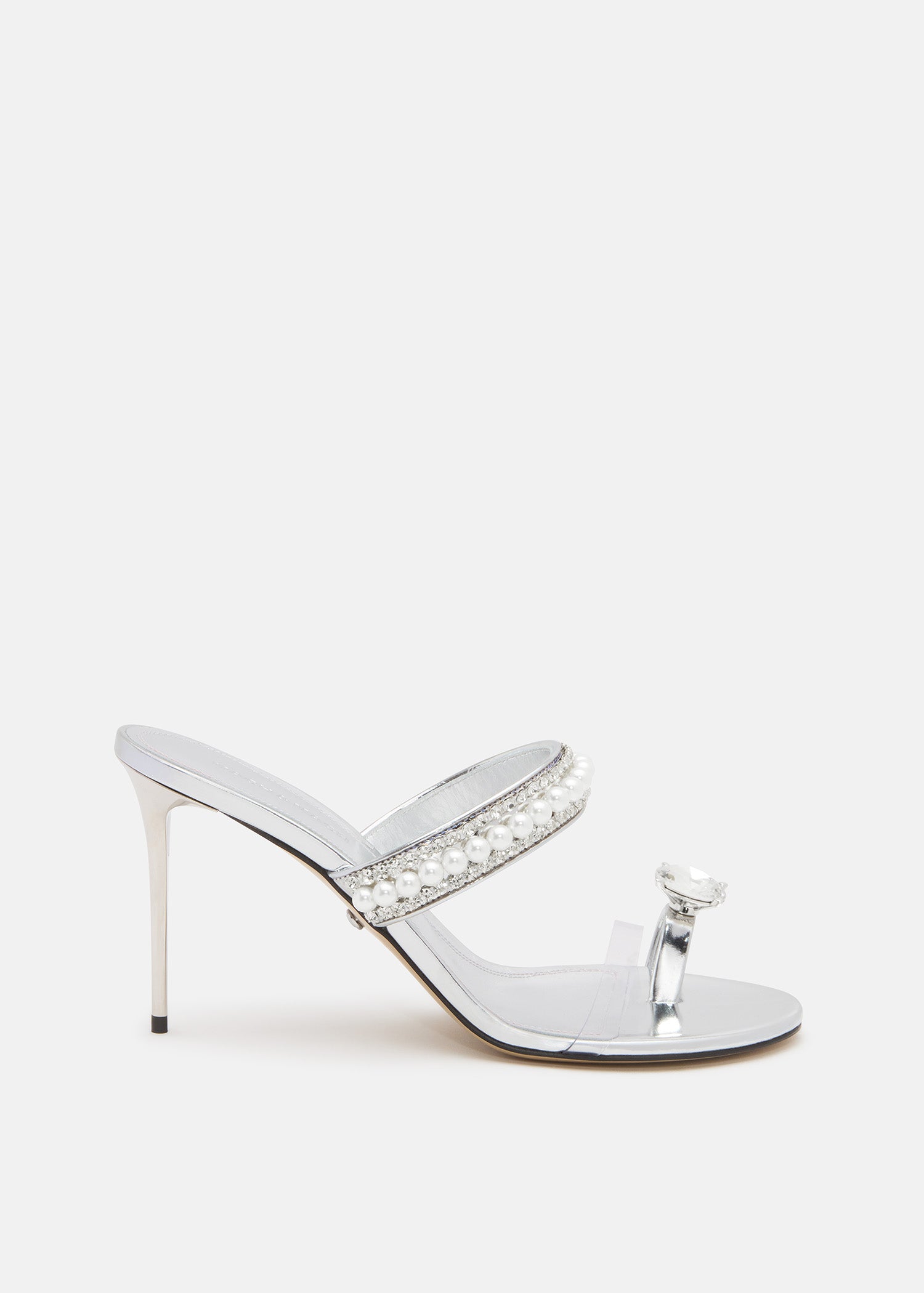 Diamond Of Elizabeth Ring Toe Leather Mules
