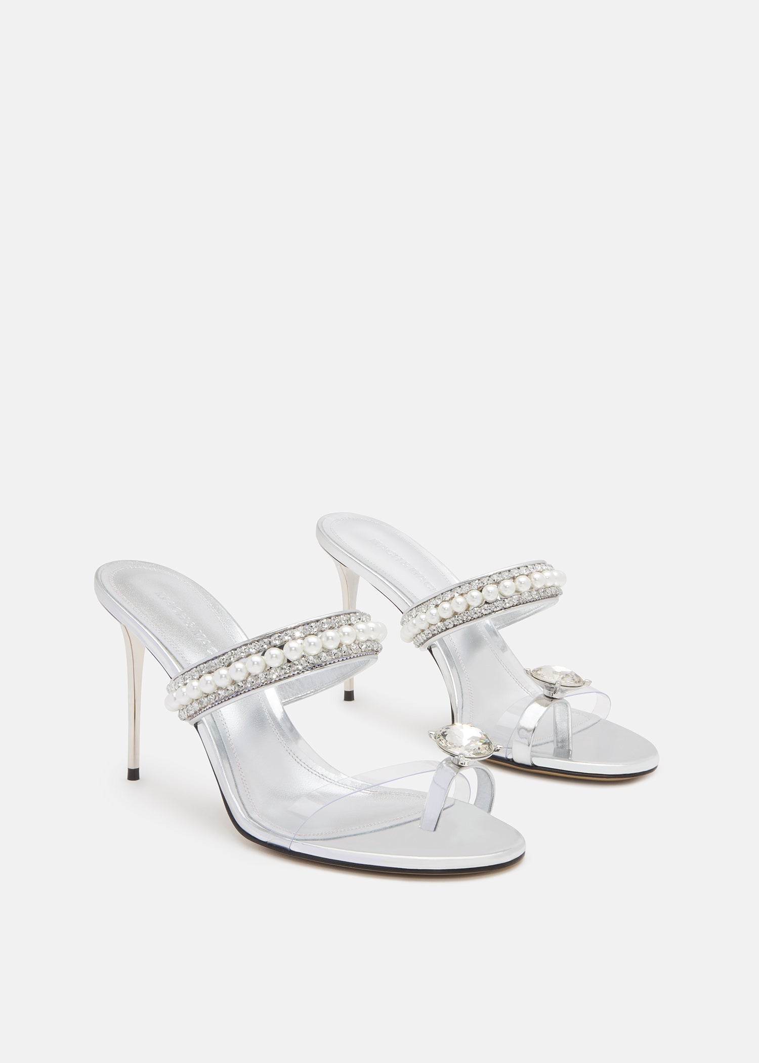 Diamond Of Elizabeth Ring Toe Leather Mules