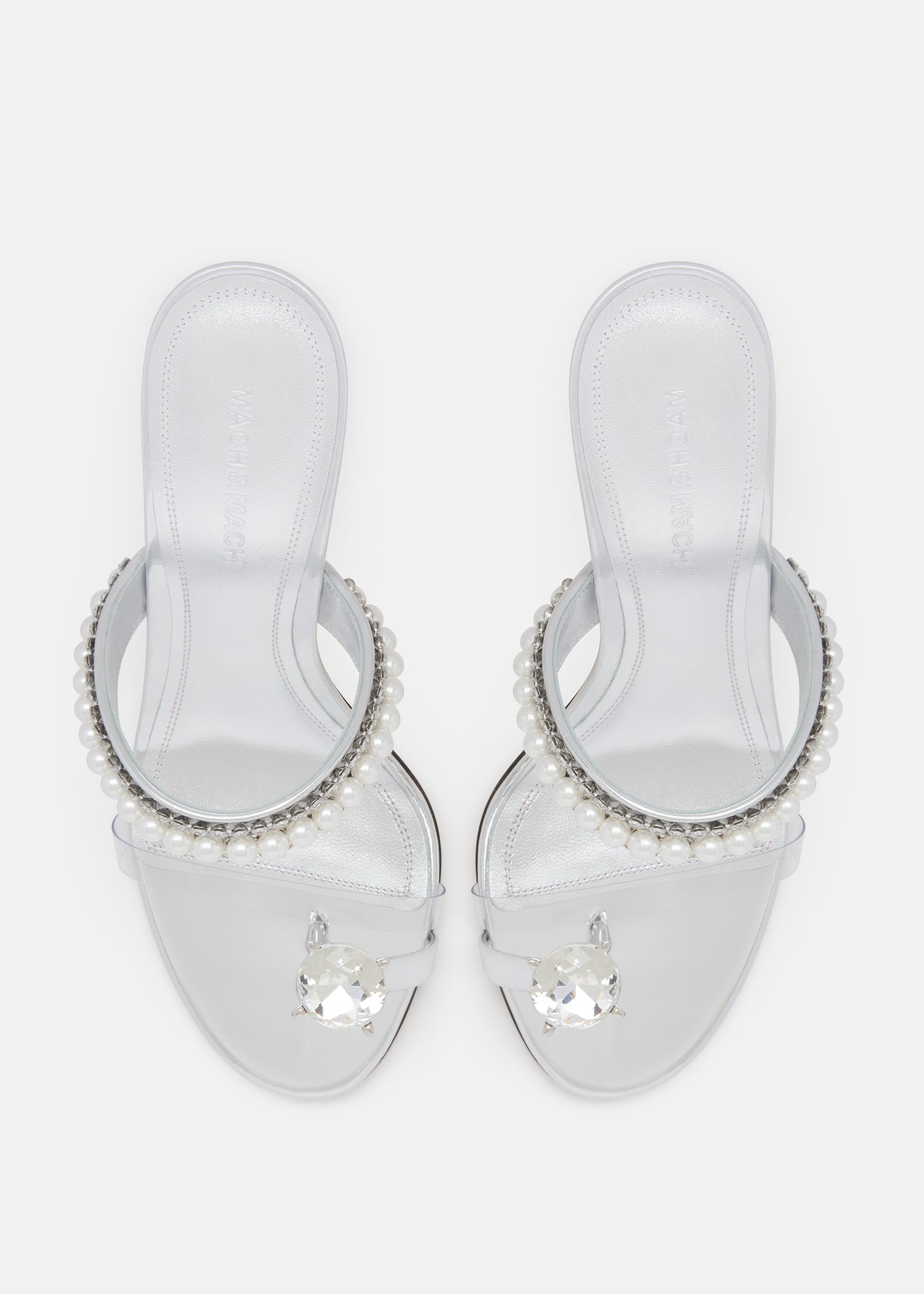 Diamond Of Elizabeth Ring Toe Leather Mules