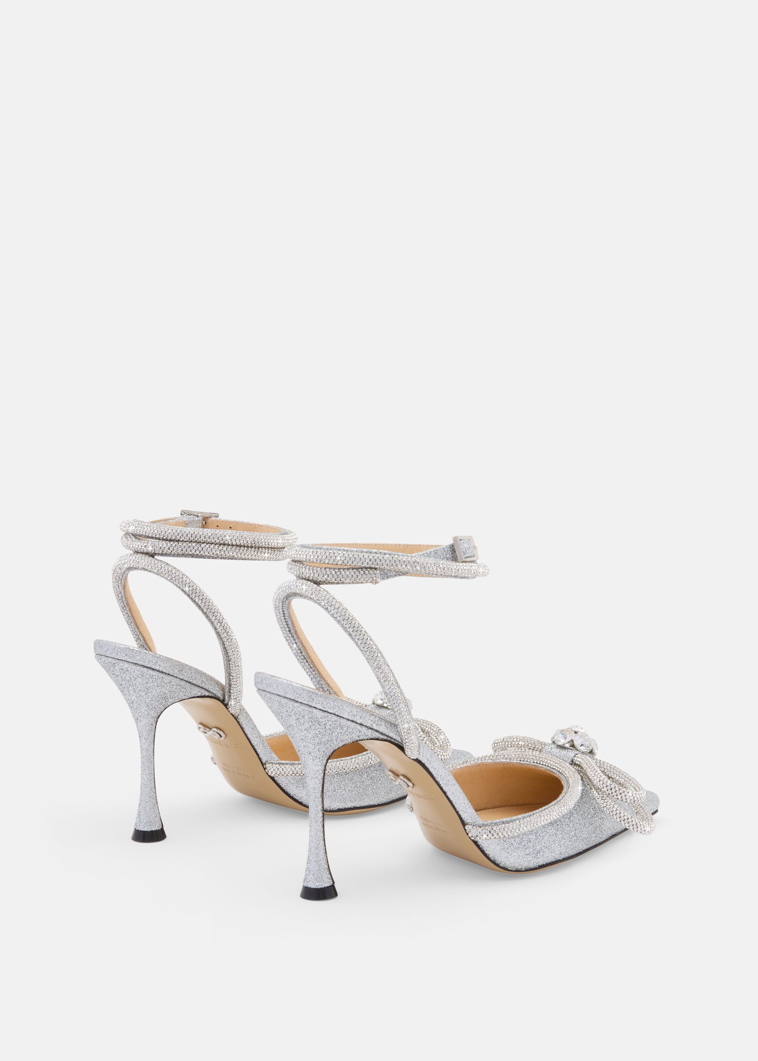 Double Bow Glitter Pumps