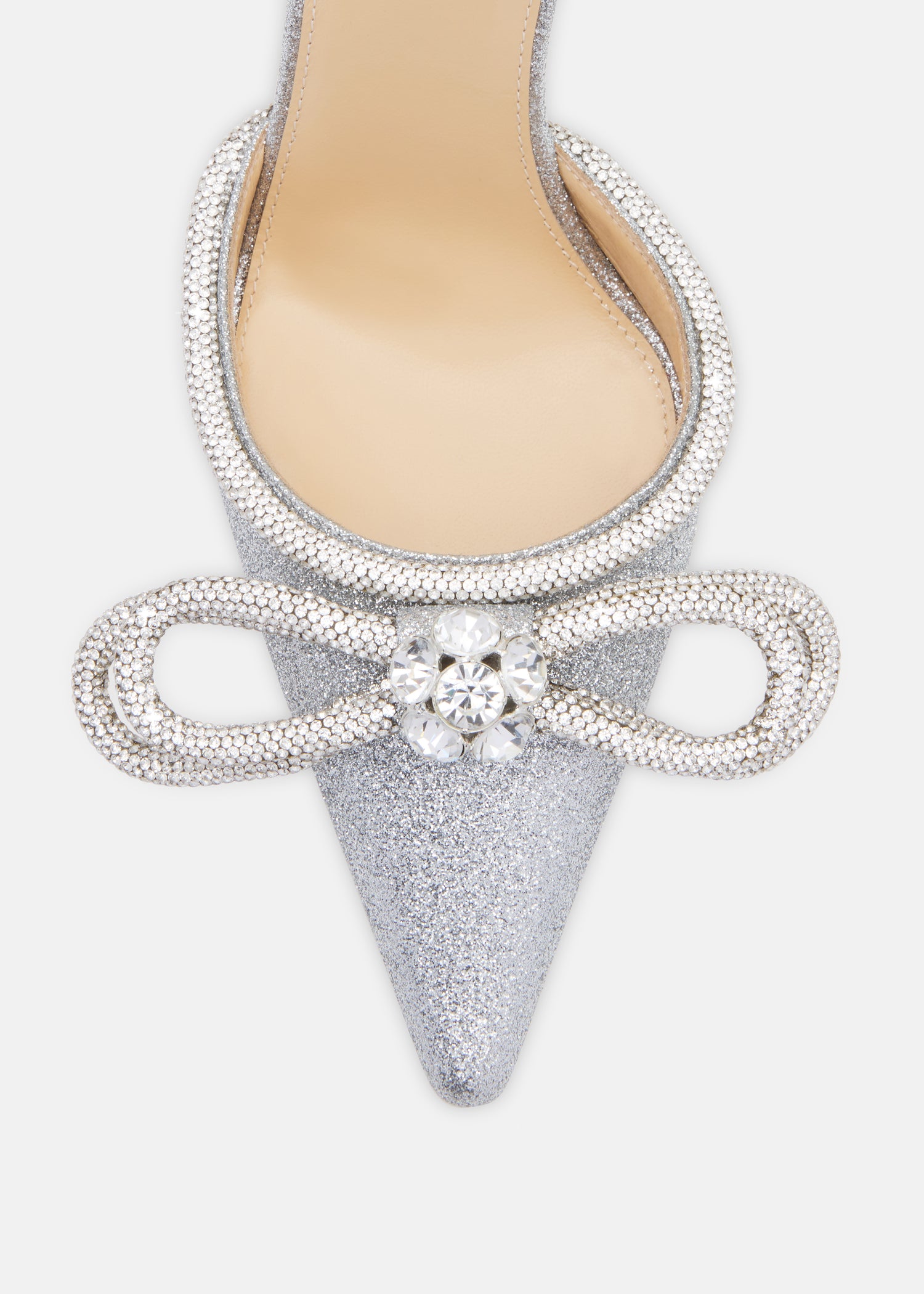 Double Bow Glitter Pumps