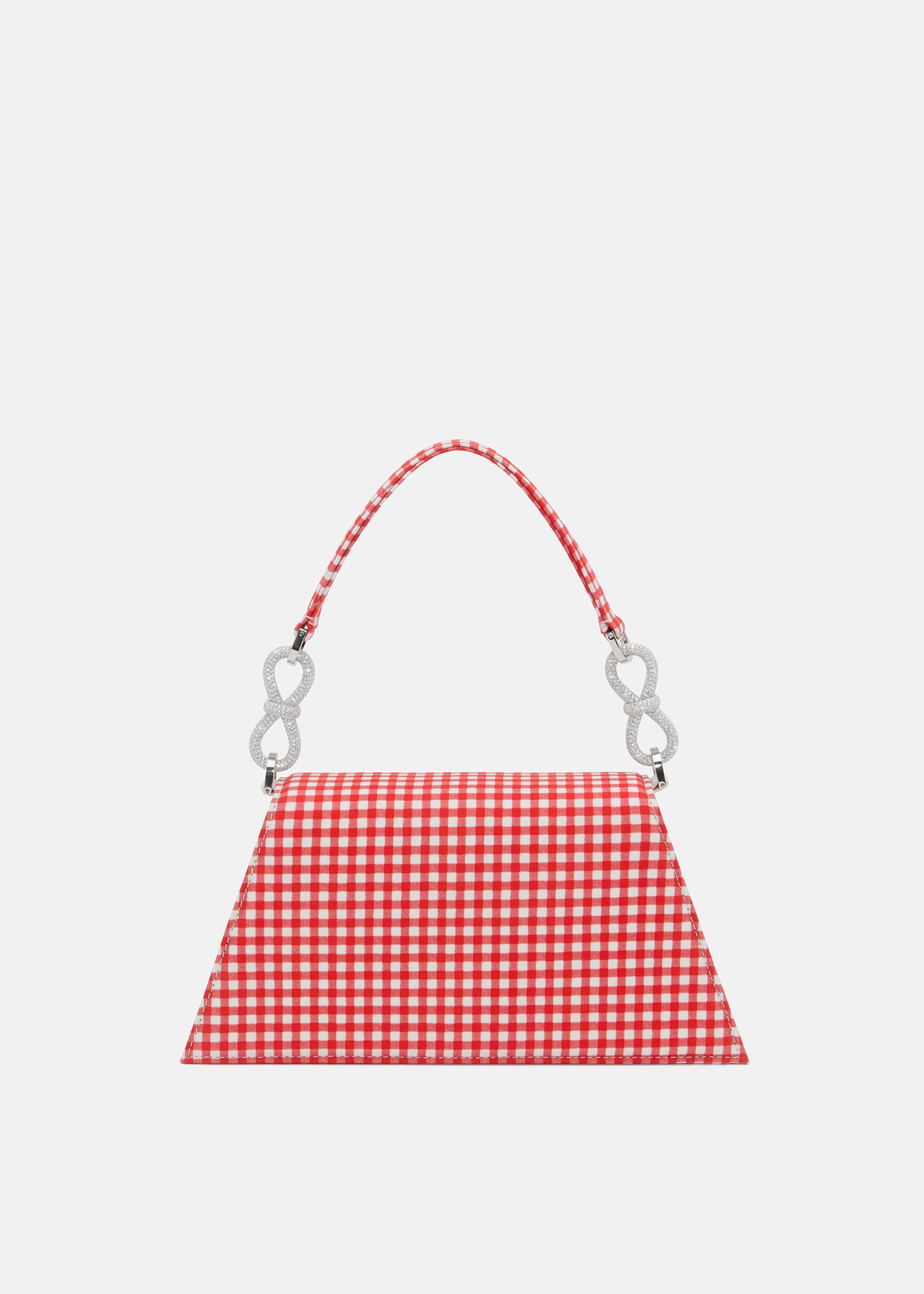 Double Bow Red Gingham Samantha Handbag Medium